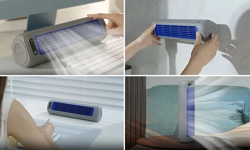 Design élégant et panneau de commande du rafraîchisseur d'espace personnel Coldeez Cooling Ace pour un refroidissement efficace de la maison